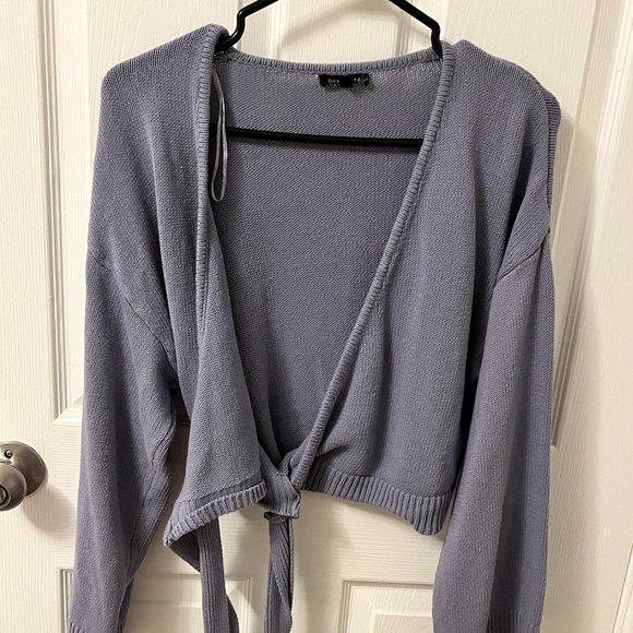 Knit Wrap-Tie Sweater - Picture 3 of 4